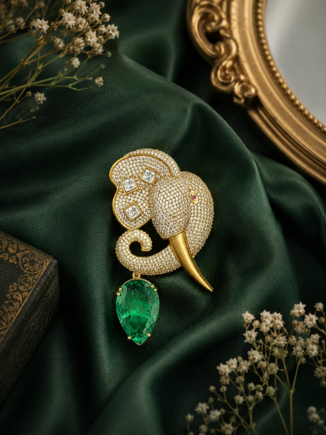 Vintage Royal Elephant Brooch