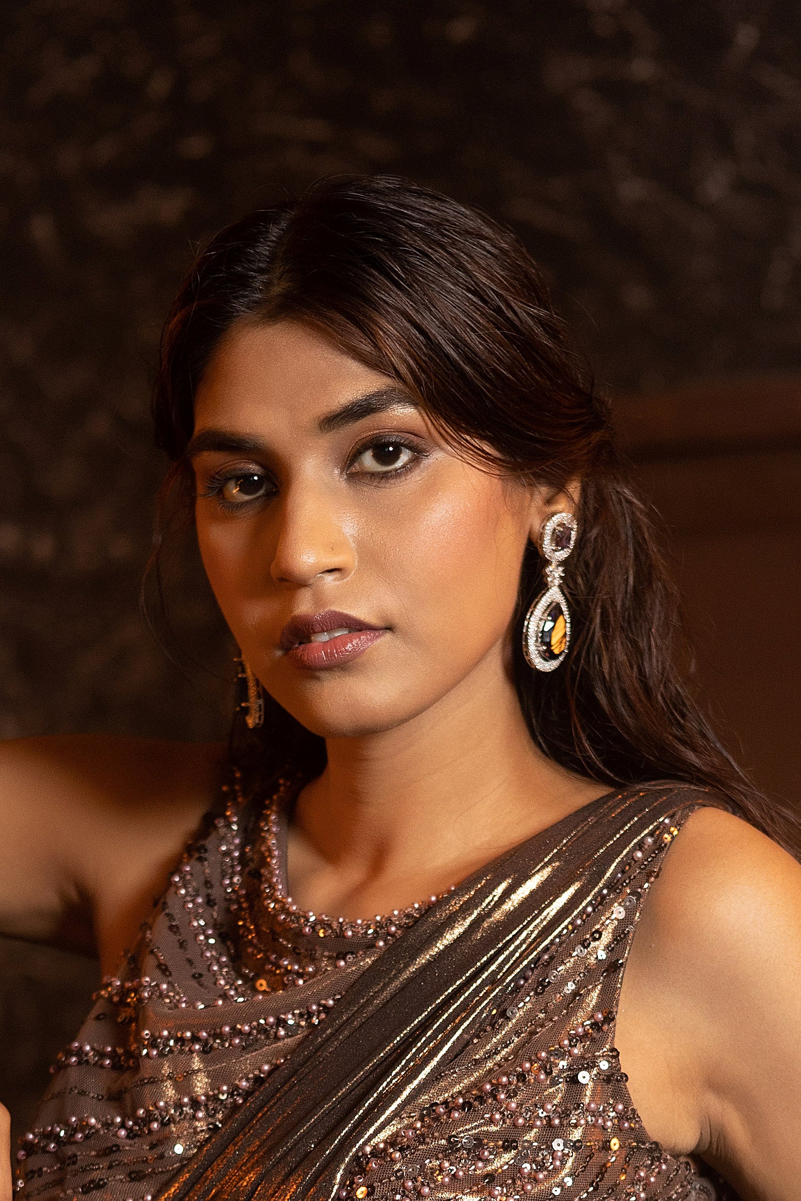 Elegant statement dangler earrings - QUEENS JEWELS