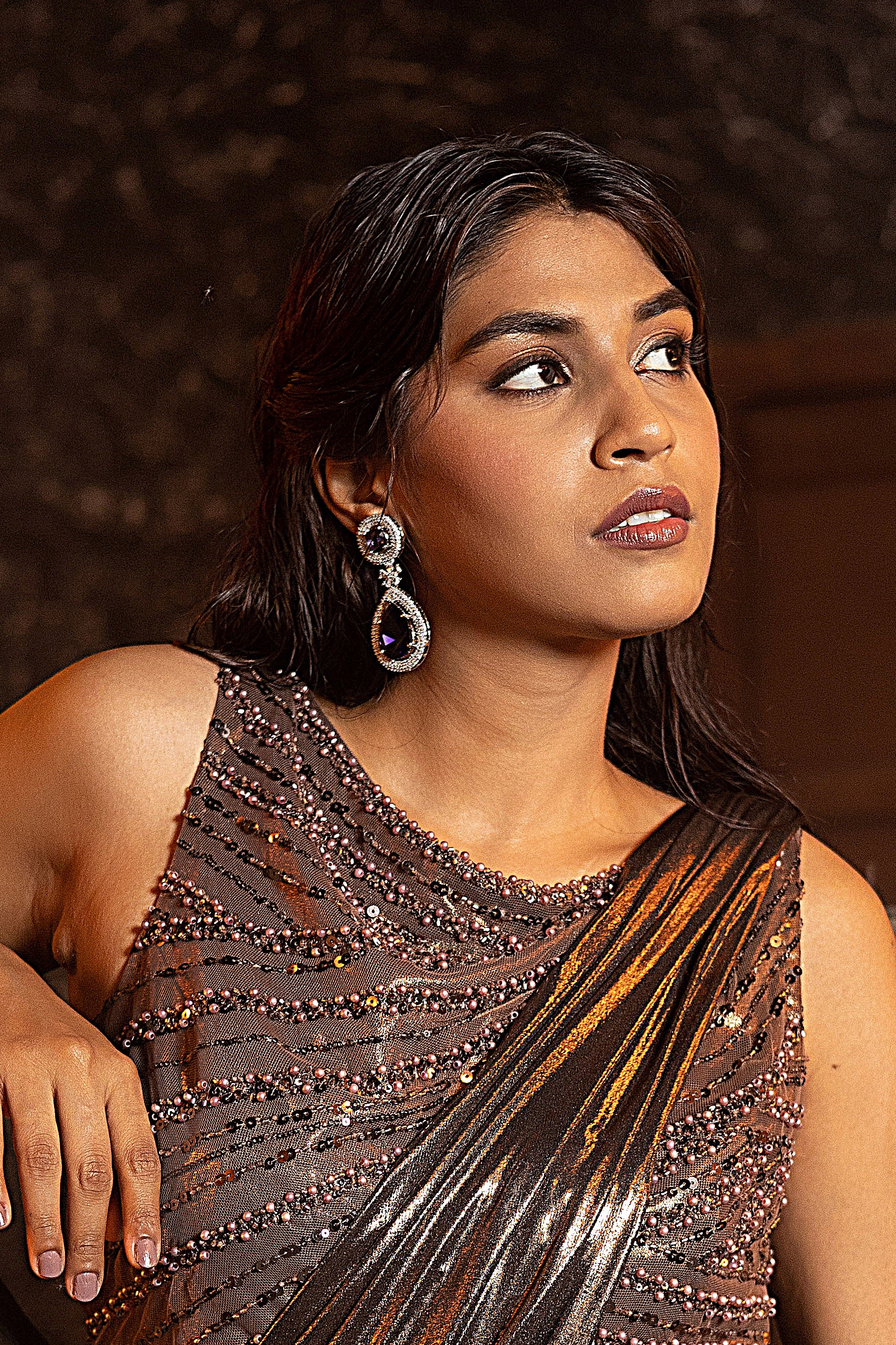 Elegant statement dangler earrings - QUEENS JEWELS