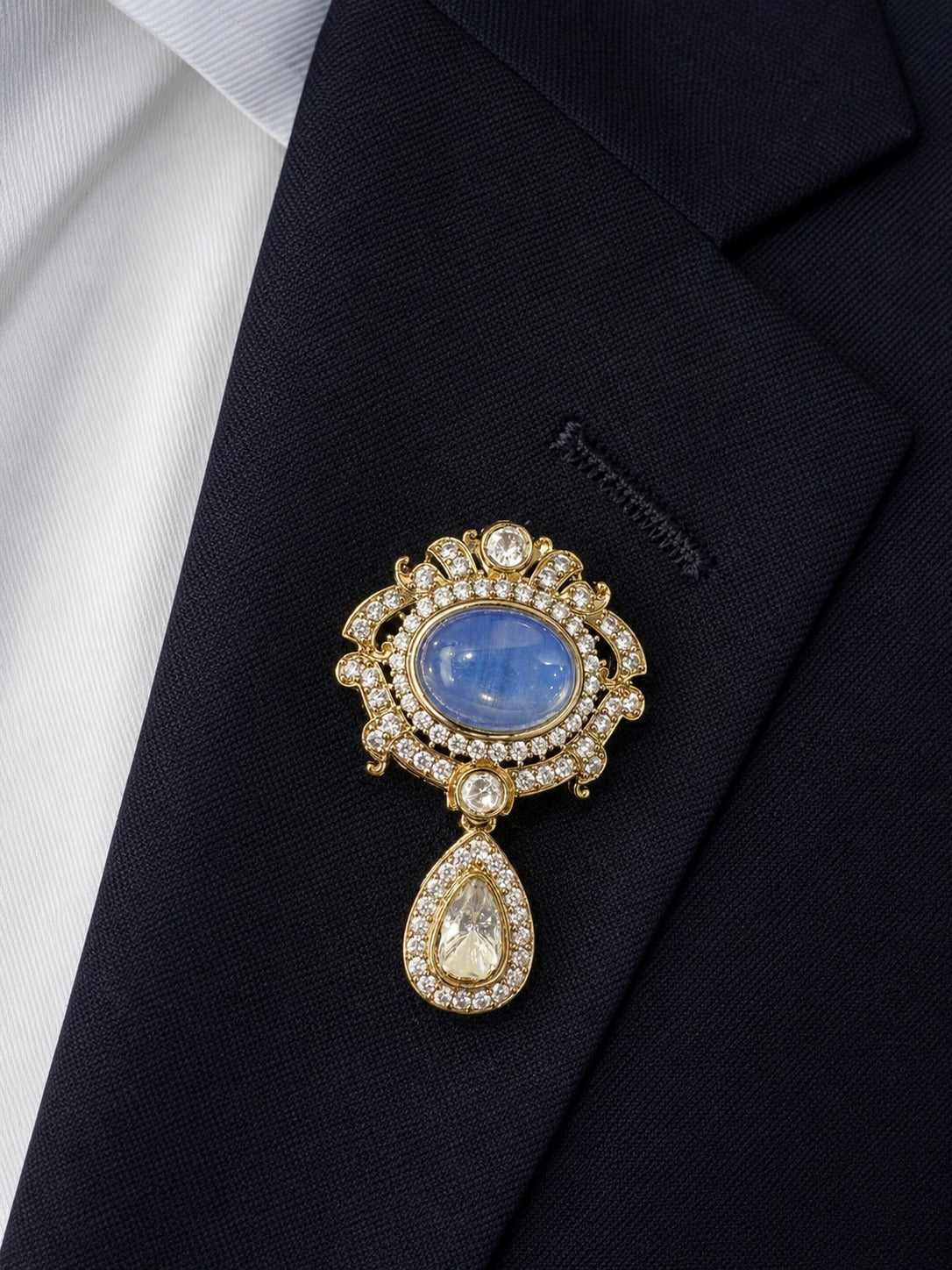 Royal Sapphire Brooch