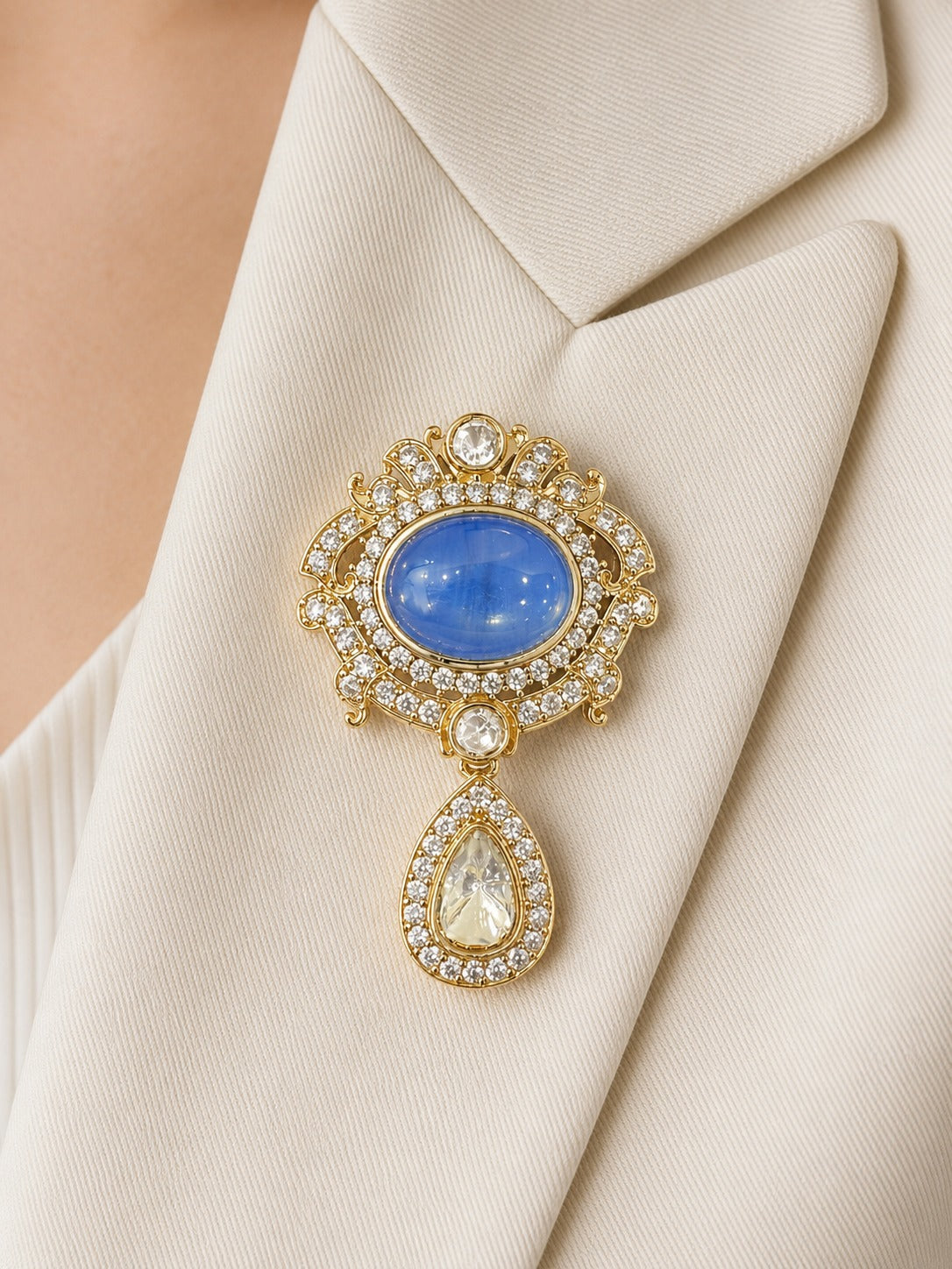 Royal Sapphire Brooch