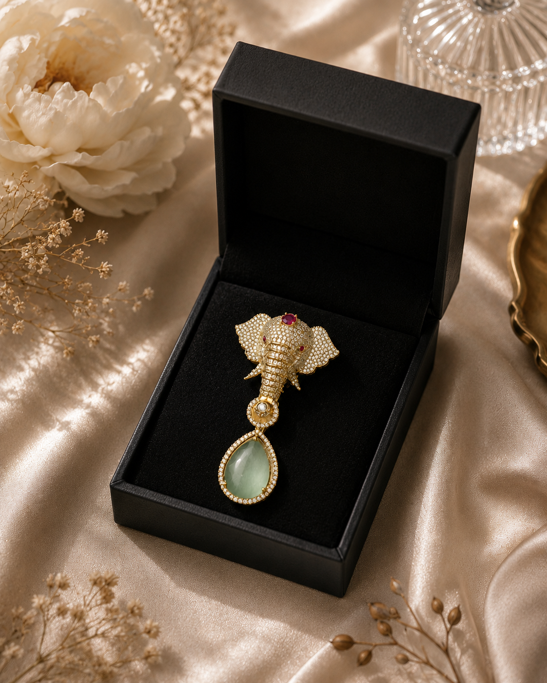 Elephant Grace Brooch
