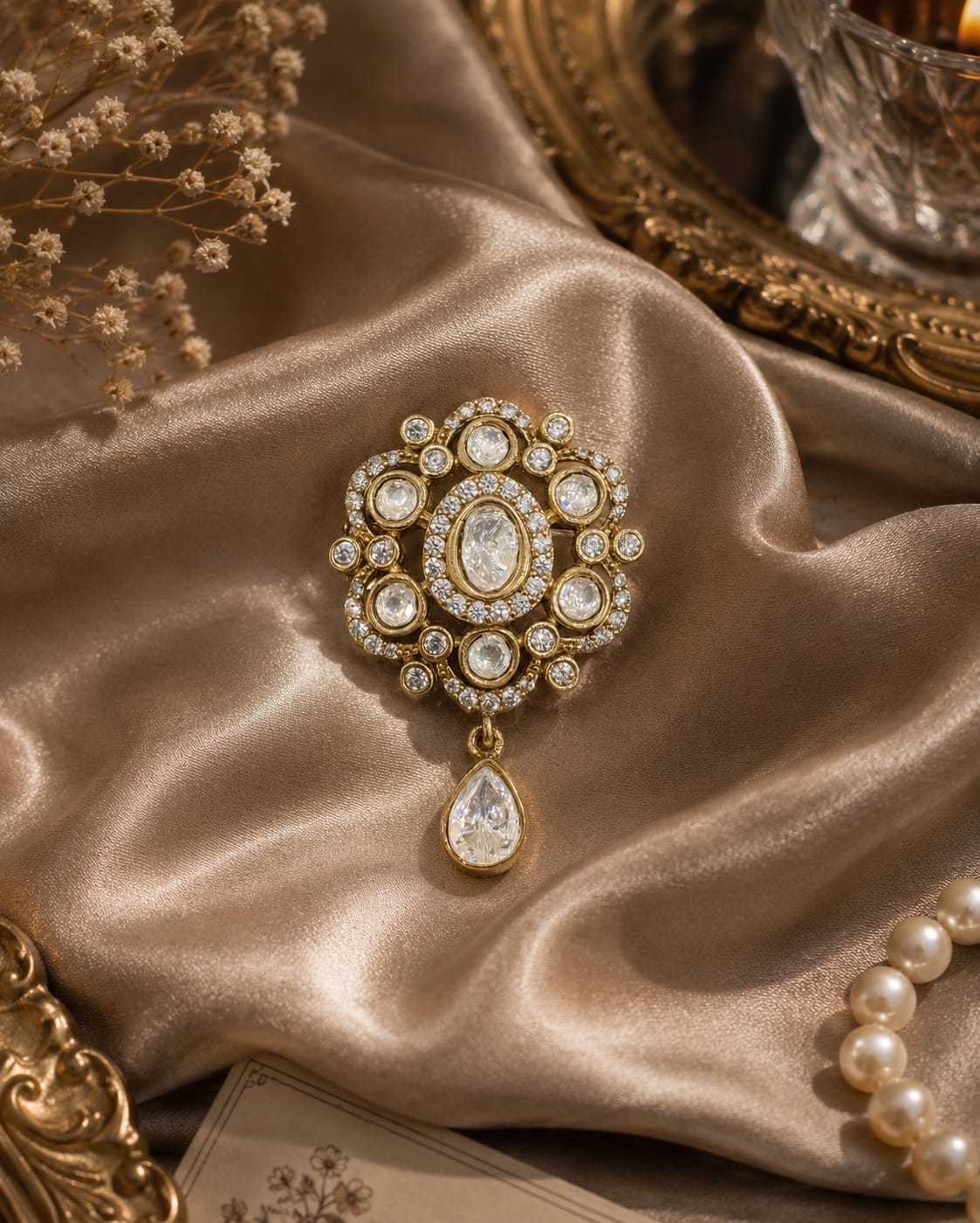Golden Crest Brooch