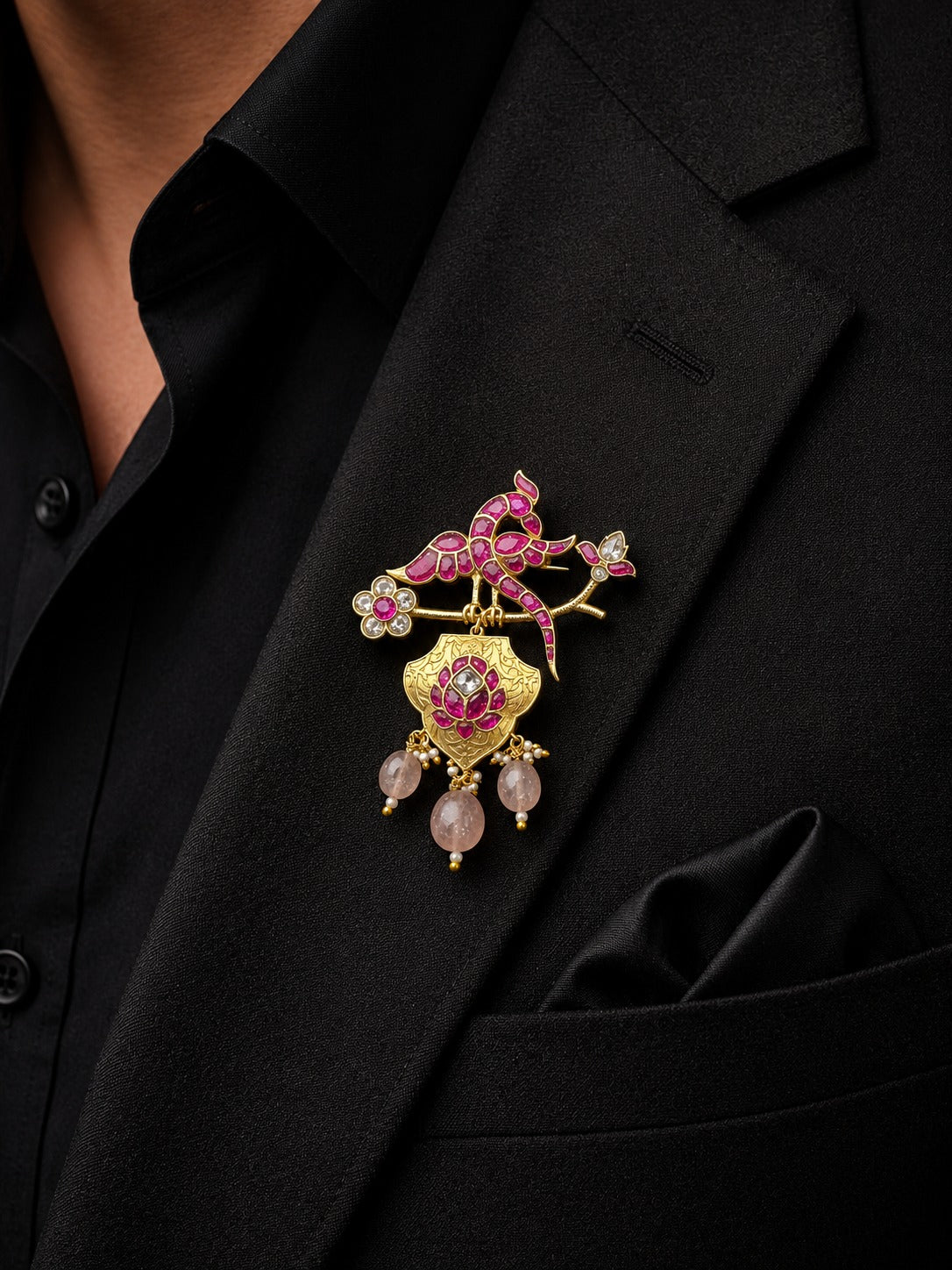 Gulnaar Bird Brooch