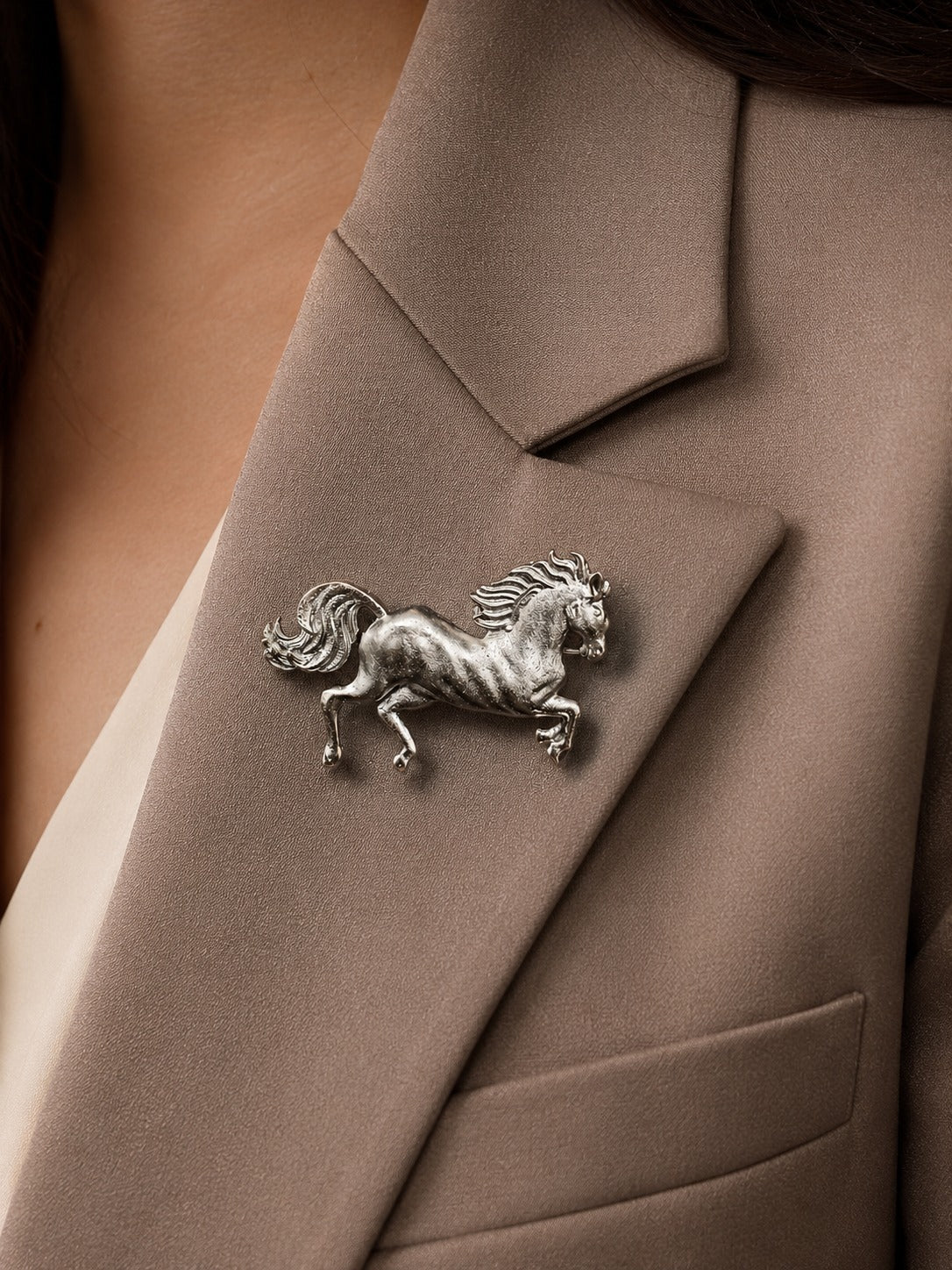 Royal Stallion Brooch