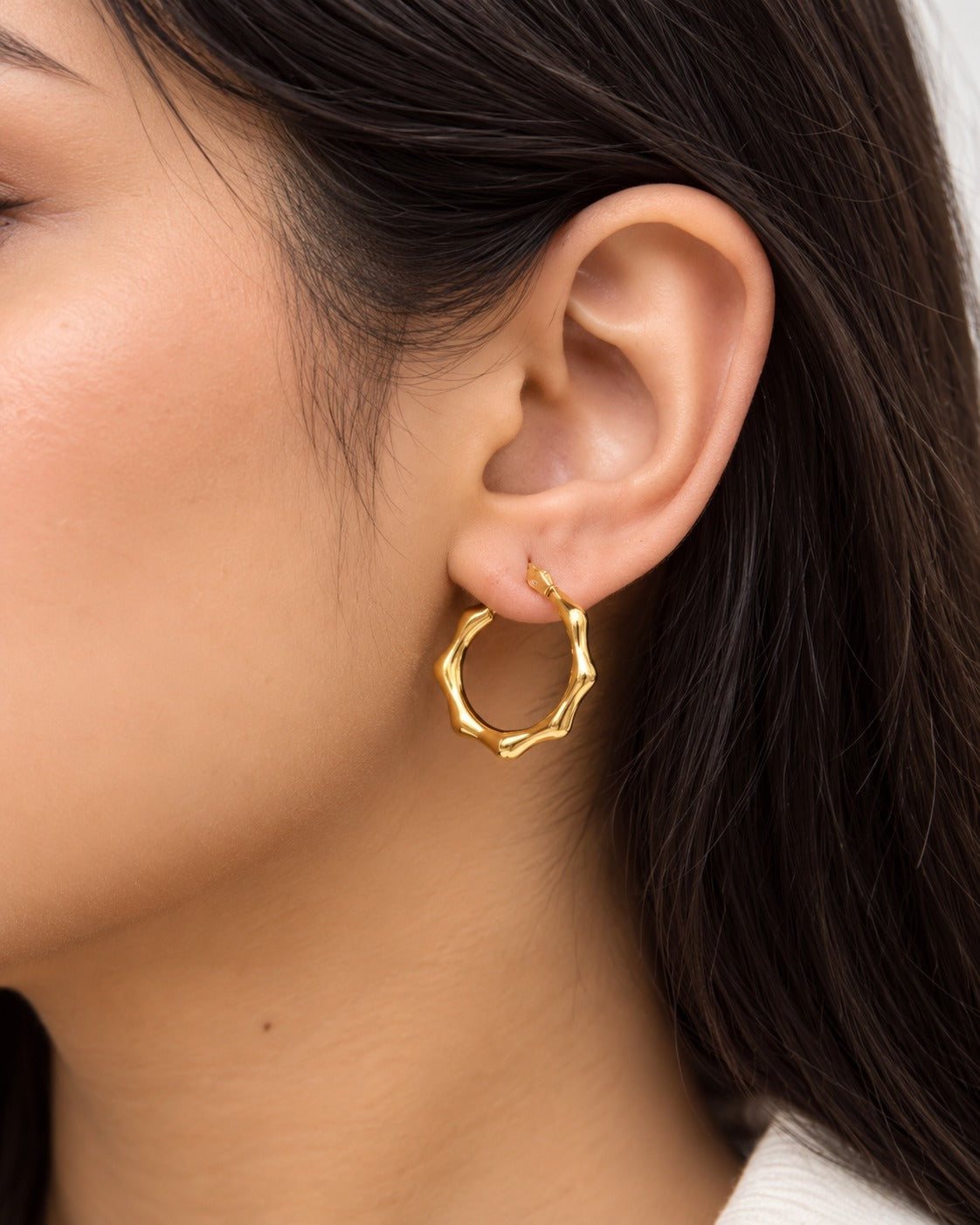 Avery Gold Plated Hoops