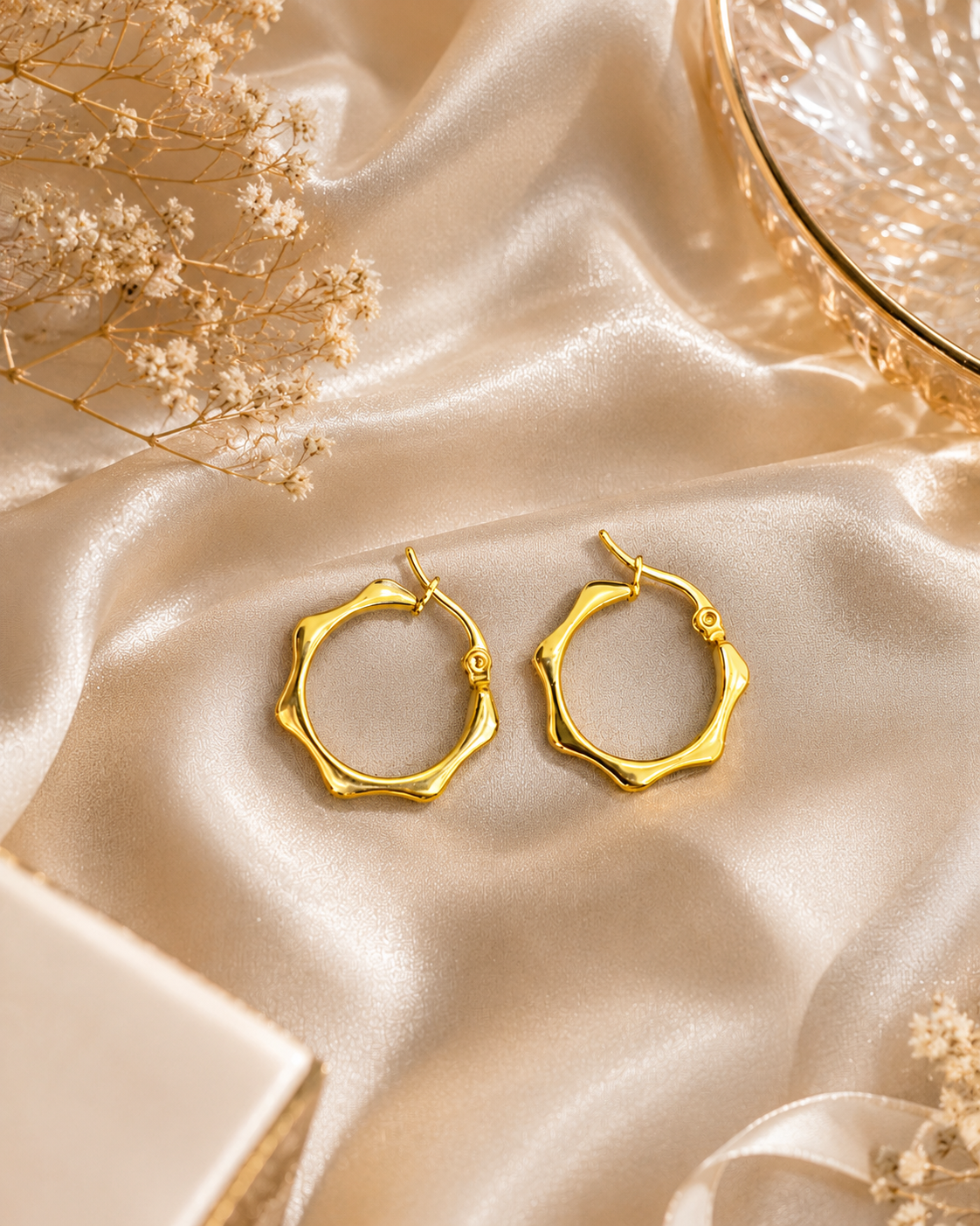 Avery Gold Plated Hoops