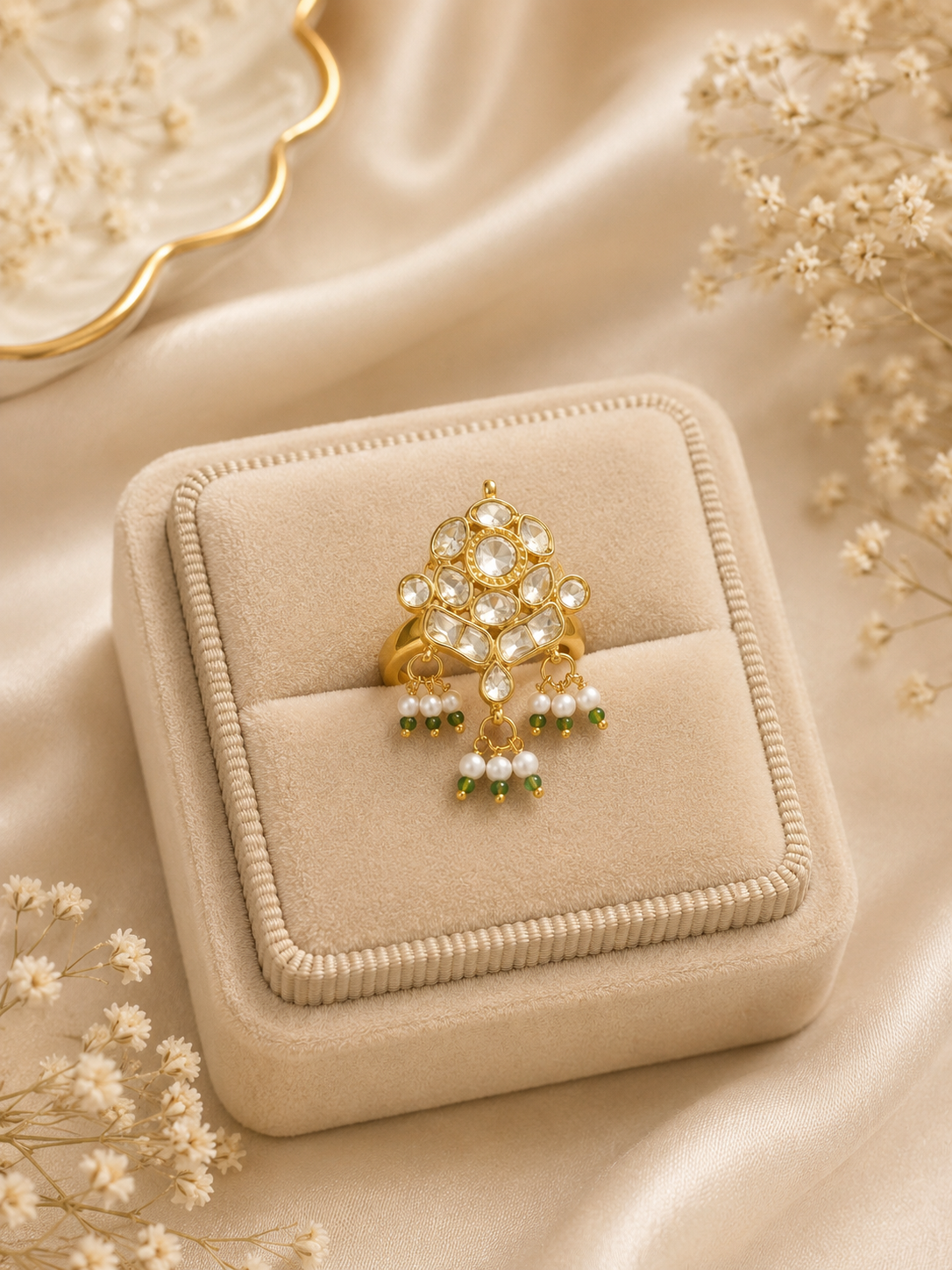 Bloom Kundan Ring