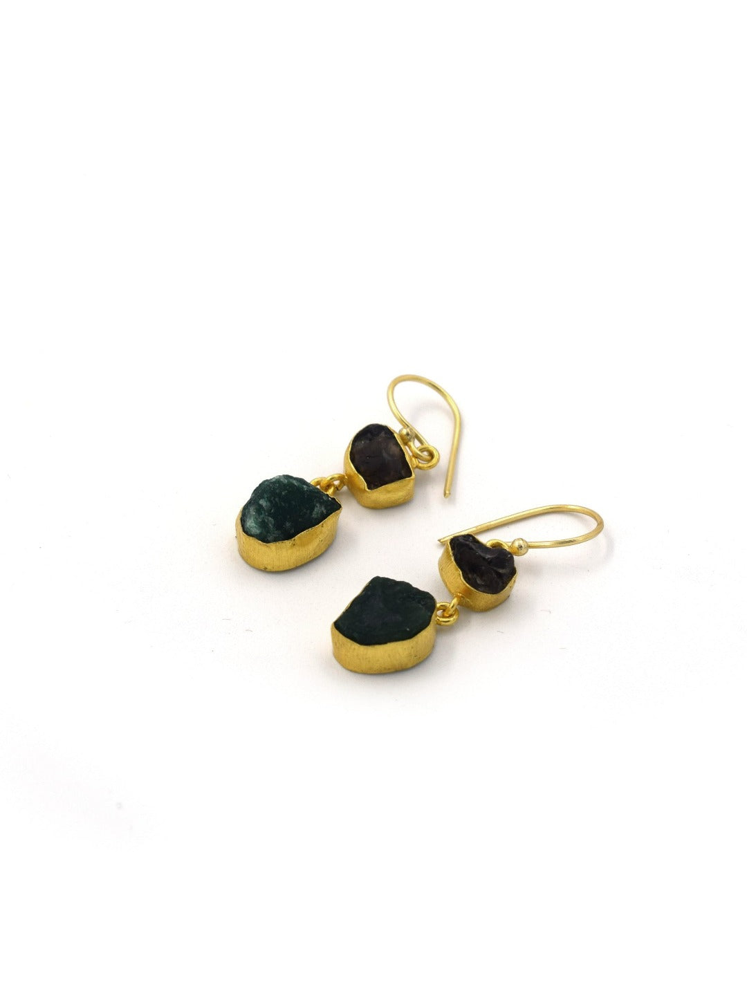 Dainty Two Stone Earrings - QUEENS JEWELS