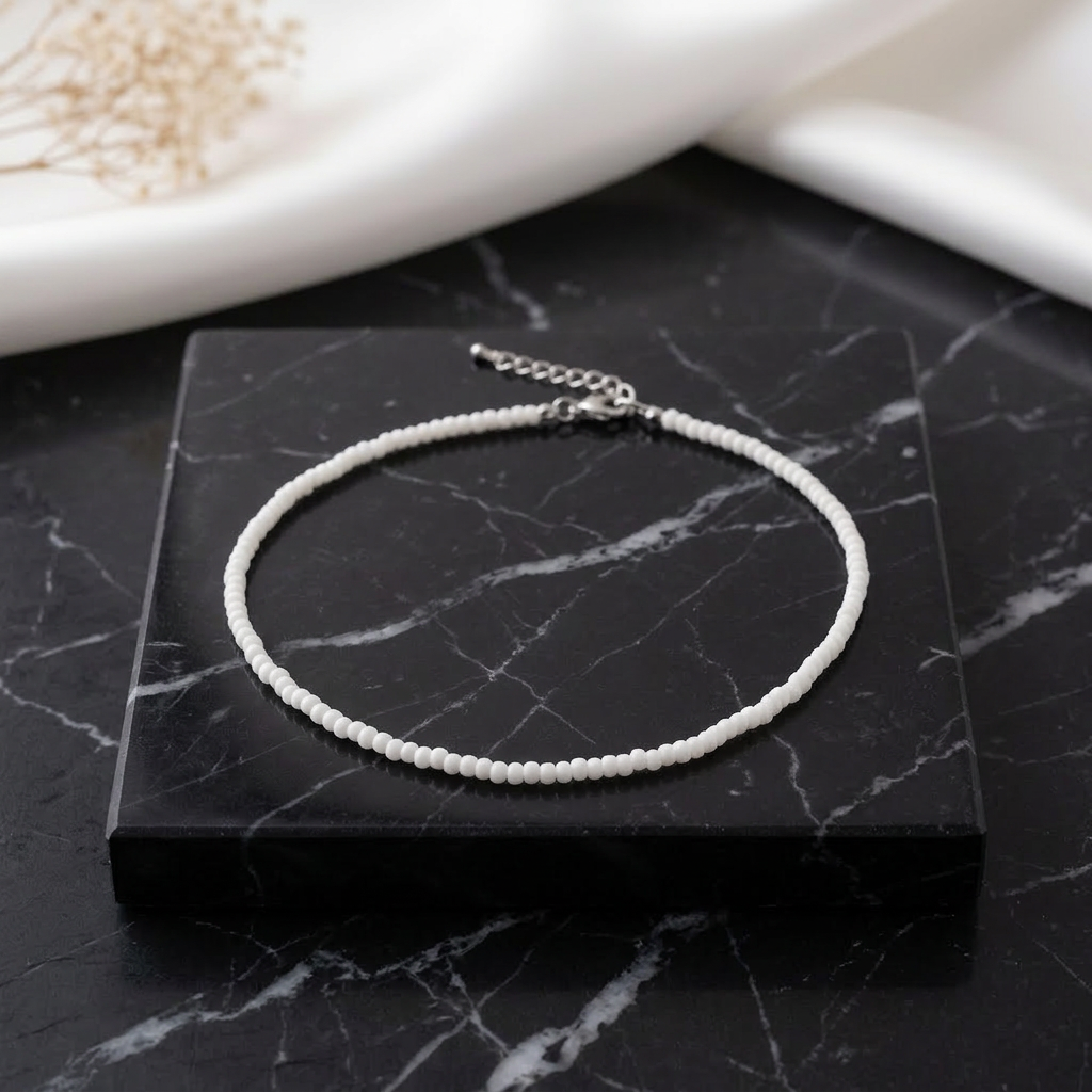 Clear Quartz Grace Anklet - QUEENS JEWELS 