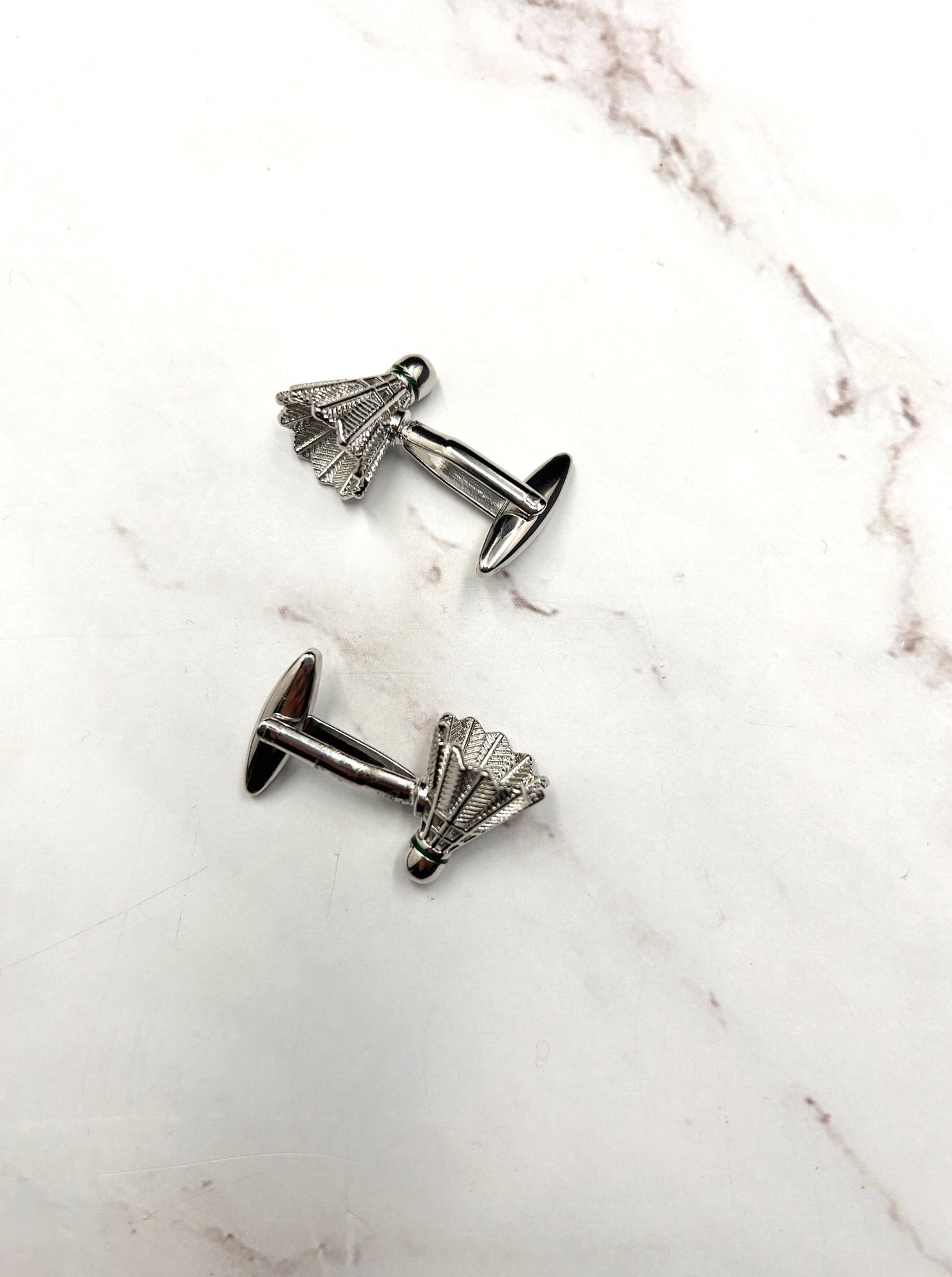 Sports Lover Badminton Shuttlecock Cufflinks - QUEENS JEWELS