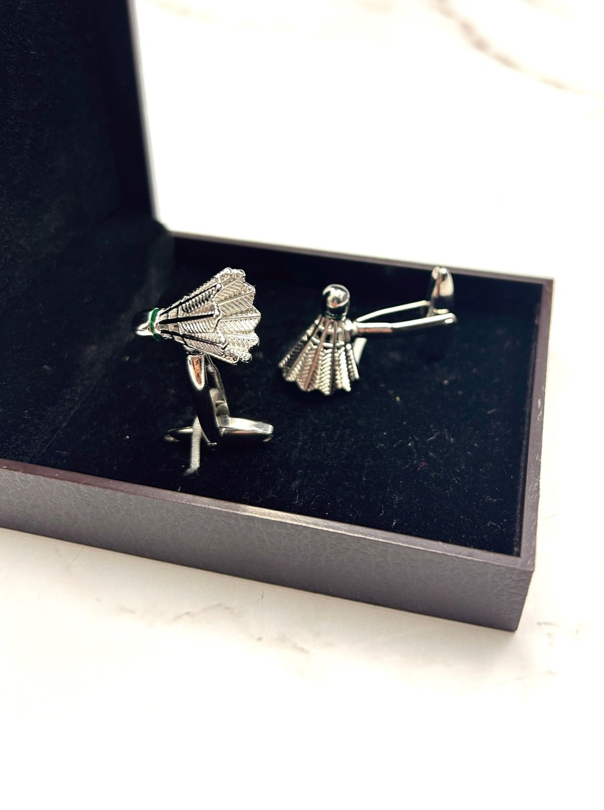 Sports Lover Badminton Shuttlecock Cufflinks - QUEENS JEWELS