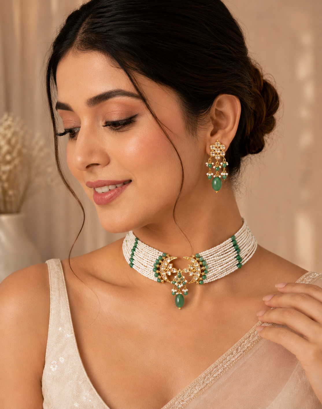 Noor-e-Chand Kundan Choker Set