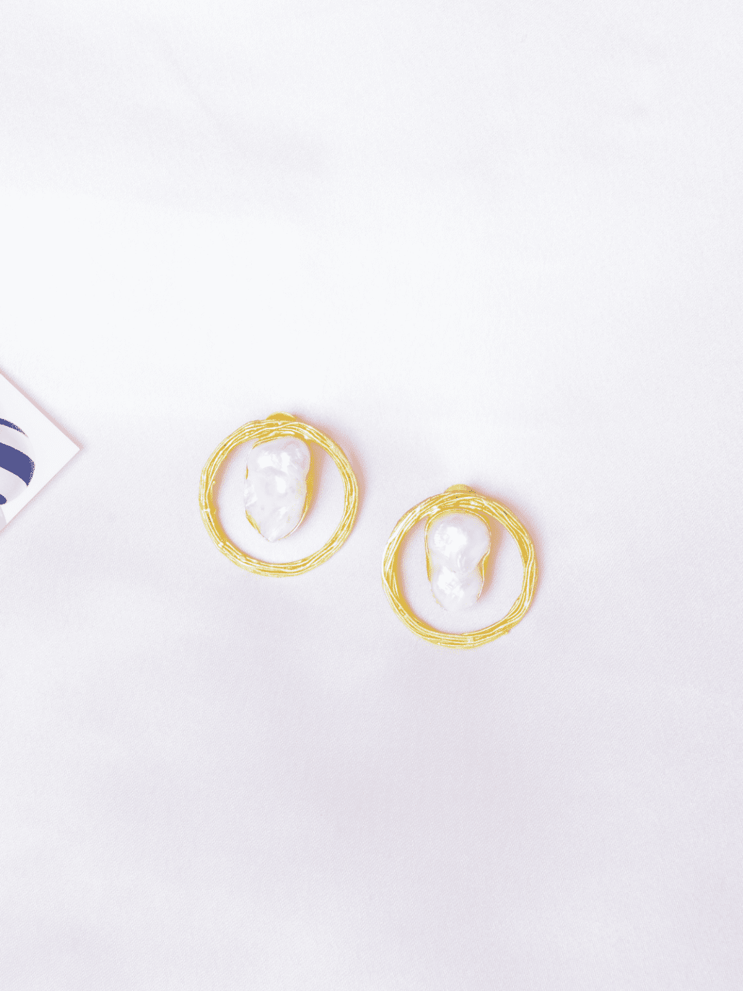 Selena Gold Plated Pearl Earrings - QUEENS JEWELS