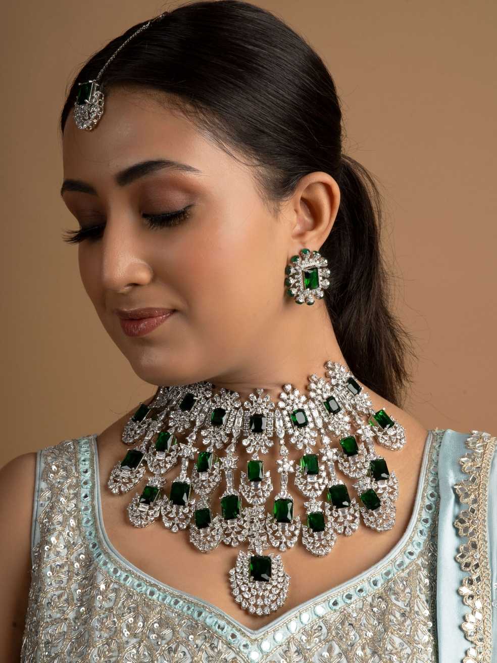 Bridal hot sale necklace set