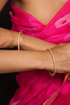 Aarvi American Diamond Look Alike Bangle Pair - QUEENS JEWELS