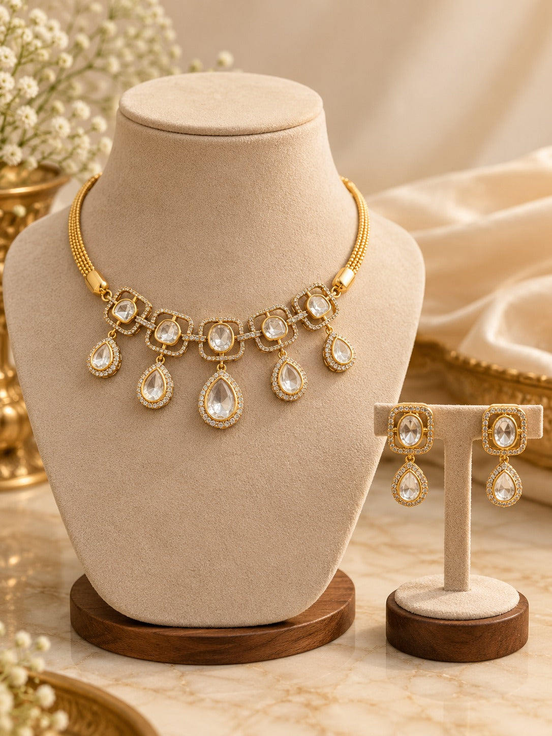 Royal Teardrop Necklace Set