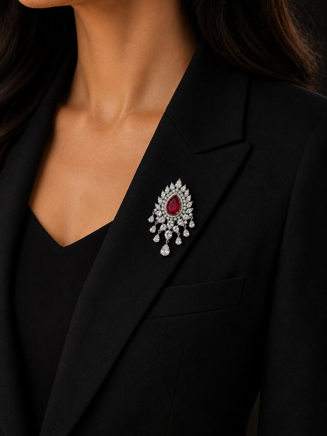 Ruby Brooch