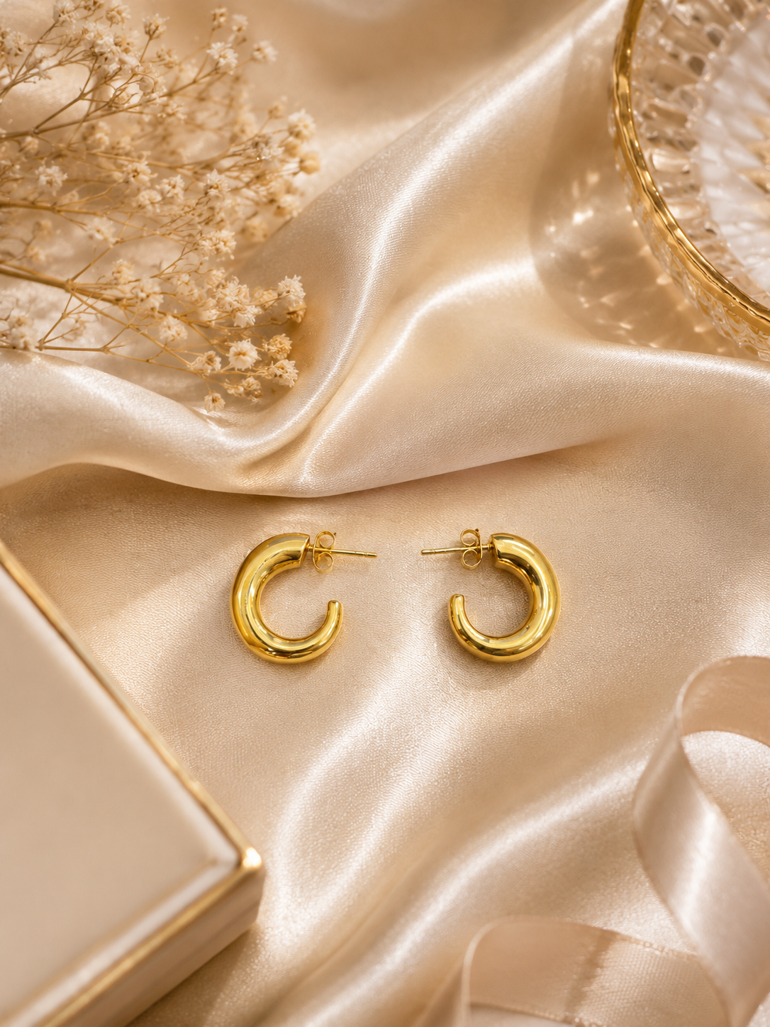 Sienna Gold Plated Hoops
