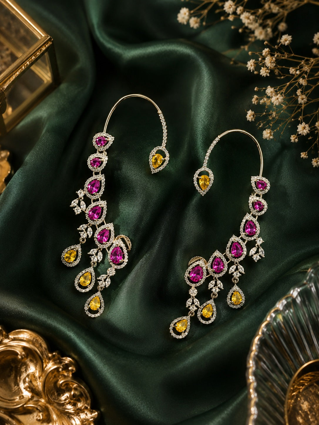 Sunset Bloom Radiance Ear Cuff 