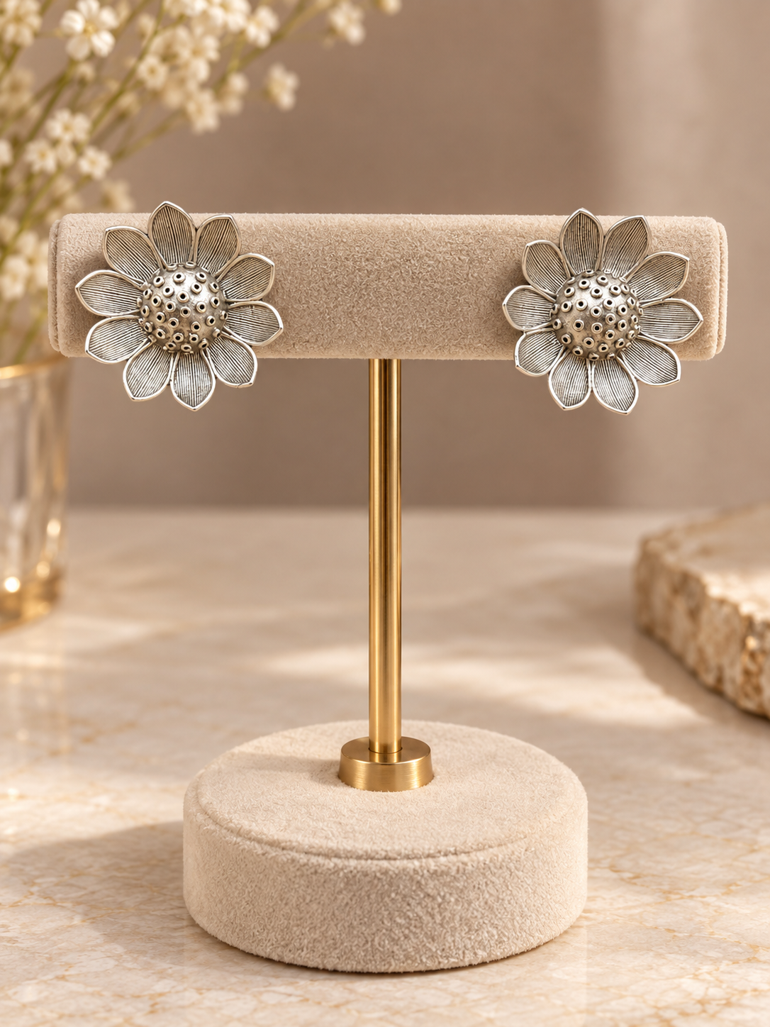 Vintage Petal Studs