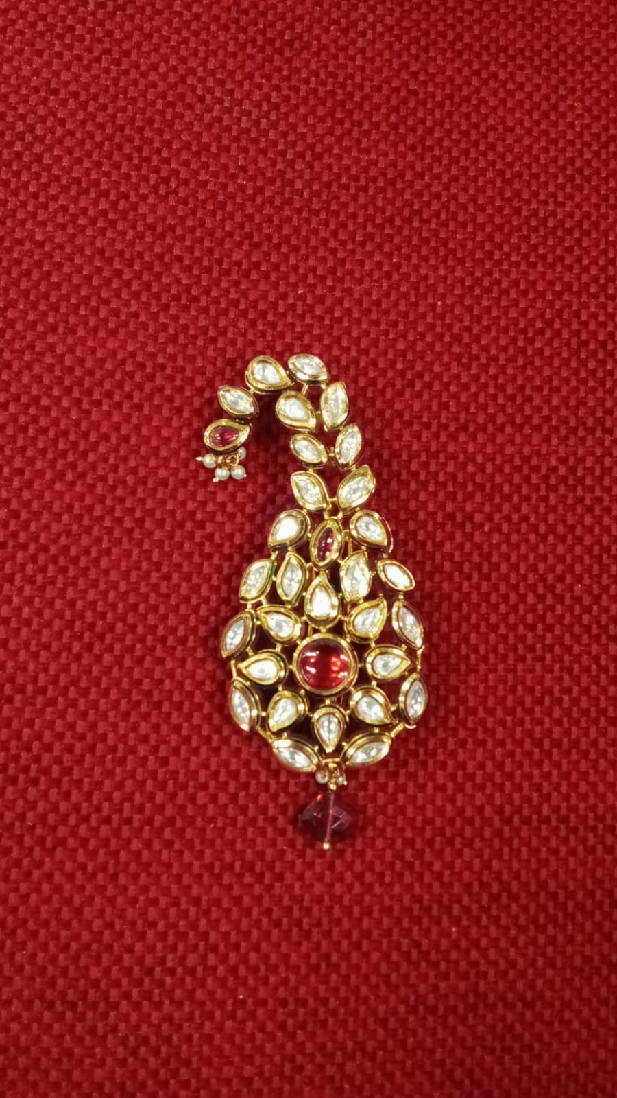 Exquisite Coral Kalgi with Intricate Design - QUEENS JEWELS