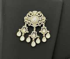Nawab Noor Men's Brooch - Formal and Wedding - QUEENS JEWELS 