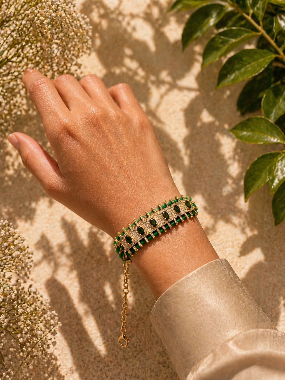 Zaria Halo Luxe Bracelet - QUEENS JEWELS 