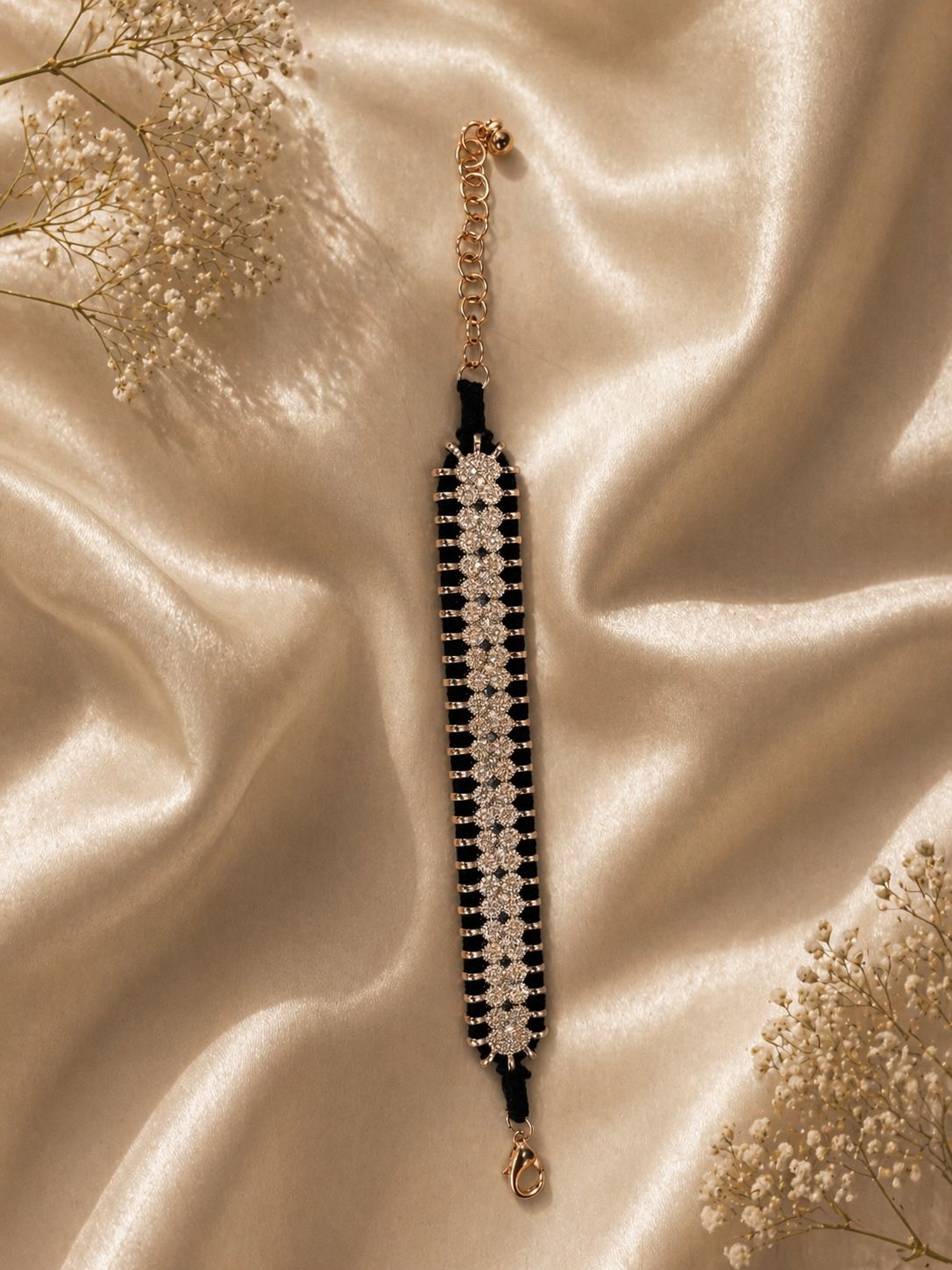 Onyx Halo Luxe Bracelet - QUEENS JEWELS 