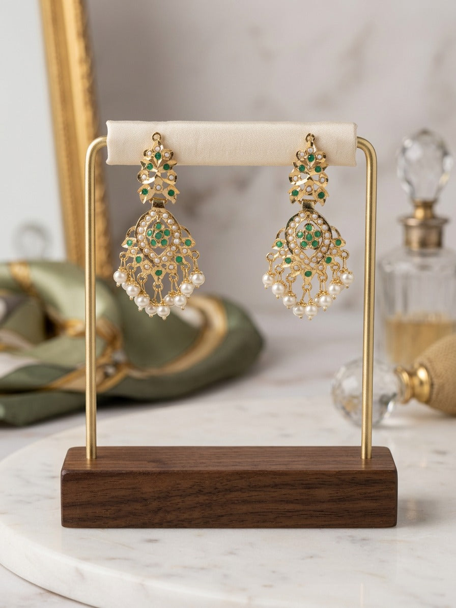 Anya Jadau Earrings - QUEENS JEWELS 