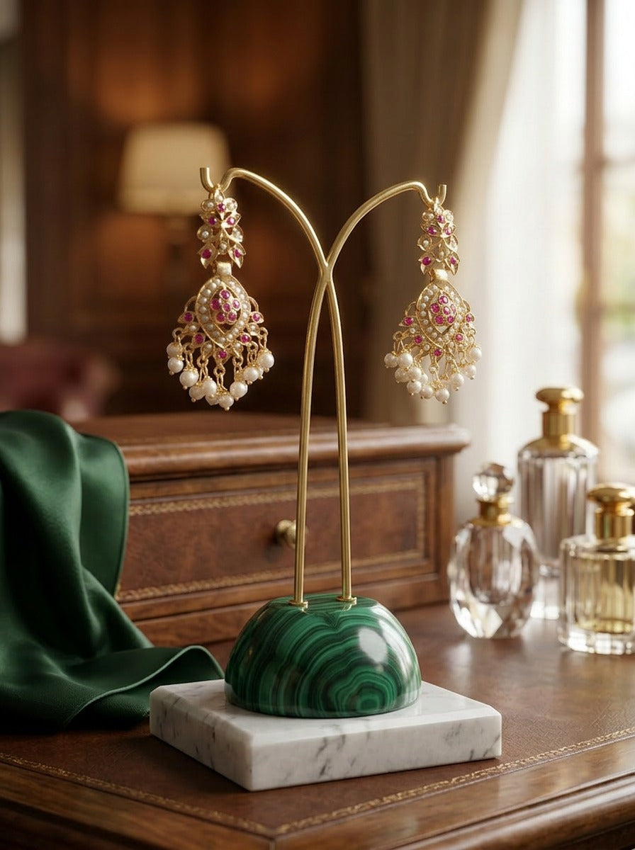 Anya Jadau Earrings - QUEENS JEWELS 