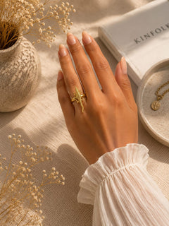 Apex Croc Ring - QUEENS JEWELS
