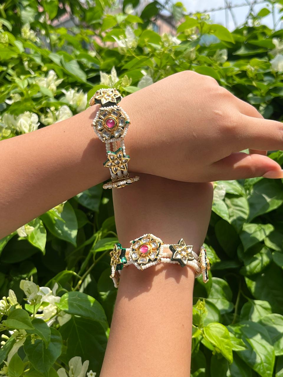 Orabella Floral Bracelet - Pair of 2