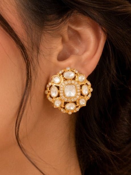 Royal Pearl Kundan Choker Set - QUEENS JEWELS