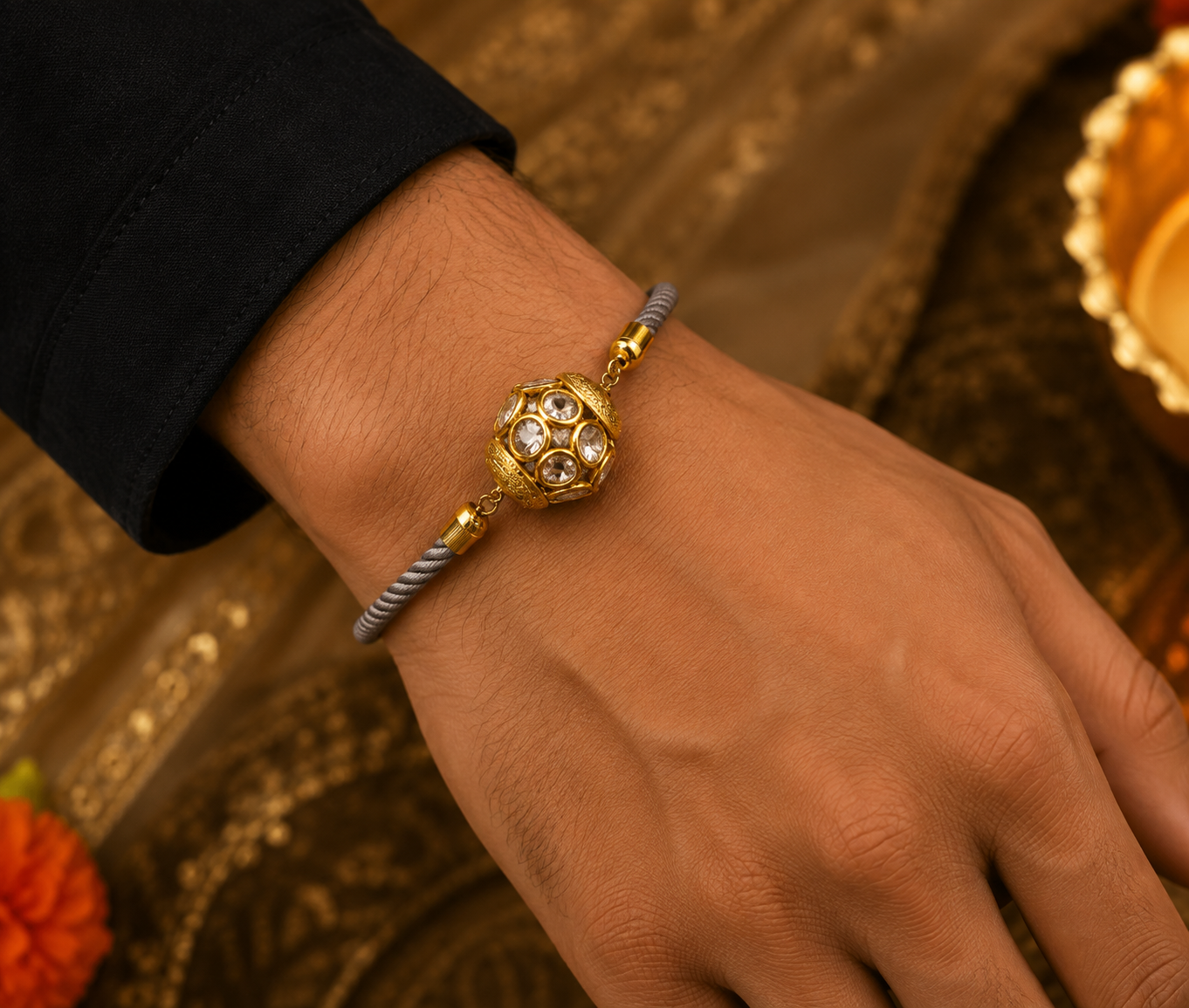 grey rakhi men
