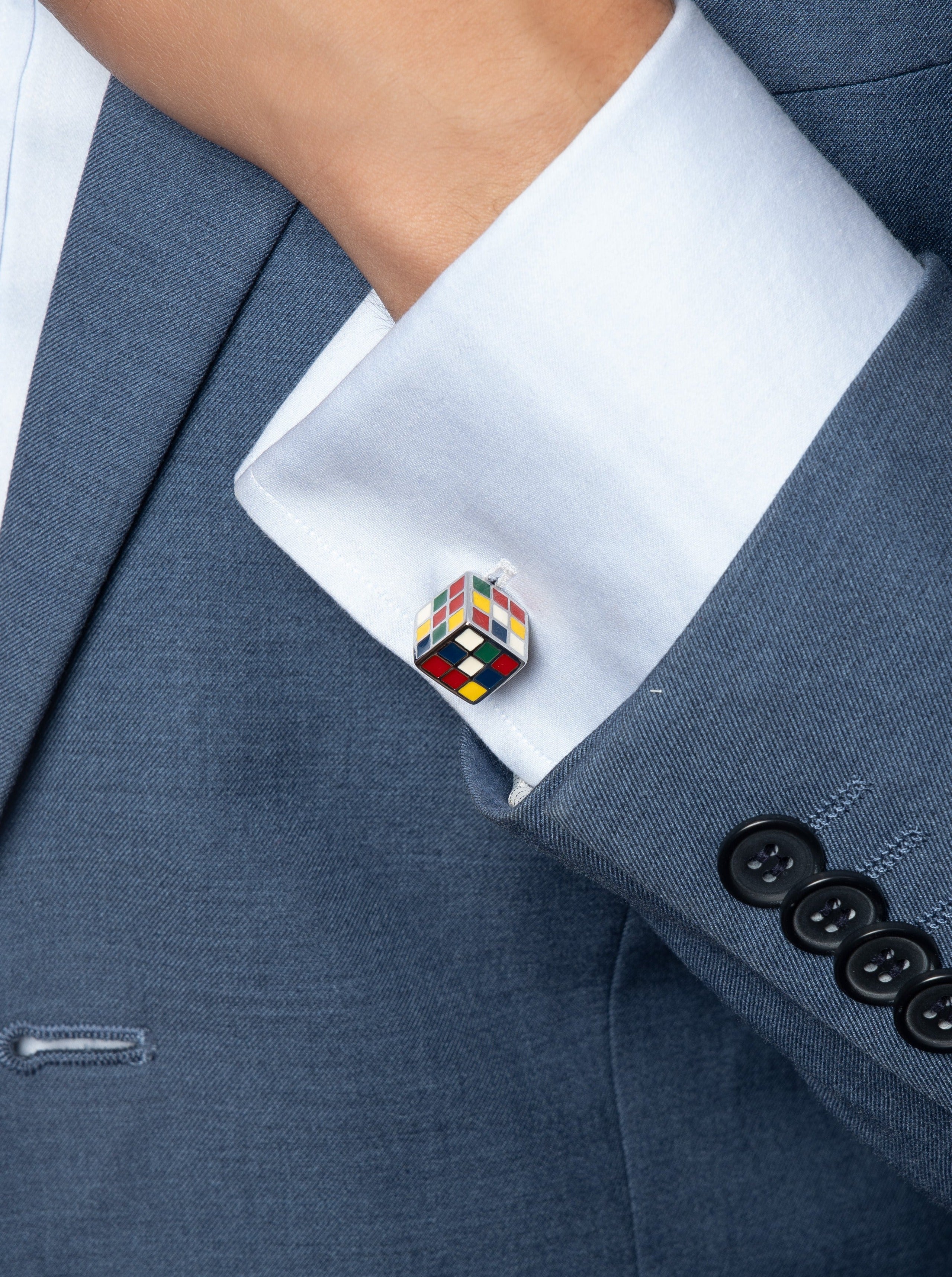 Premium Problem Solving Rubic's cube Cufflinks - QUEENS JEWELS