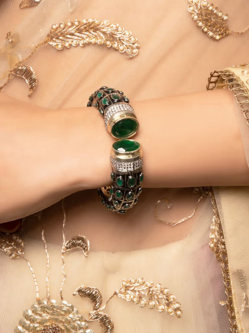 Victorian Style Adjustable Bracelet- 2.4 Size - QUEENS JEWELS 