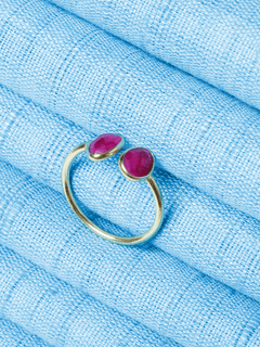 Twin Stone Ring - QUEENS JEWELS 