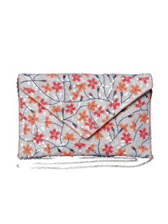 Exquisite Fully Sequined Floral Clutch - QUEENS JEWELS